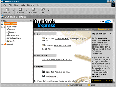 email setup for outlook express