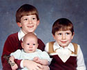 Danny was 5 1/2 ...Matt was 4 ...I was 2 months